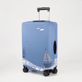 Чехол на чемодан 24', цвет голубой Ош