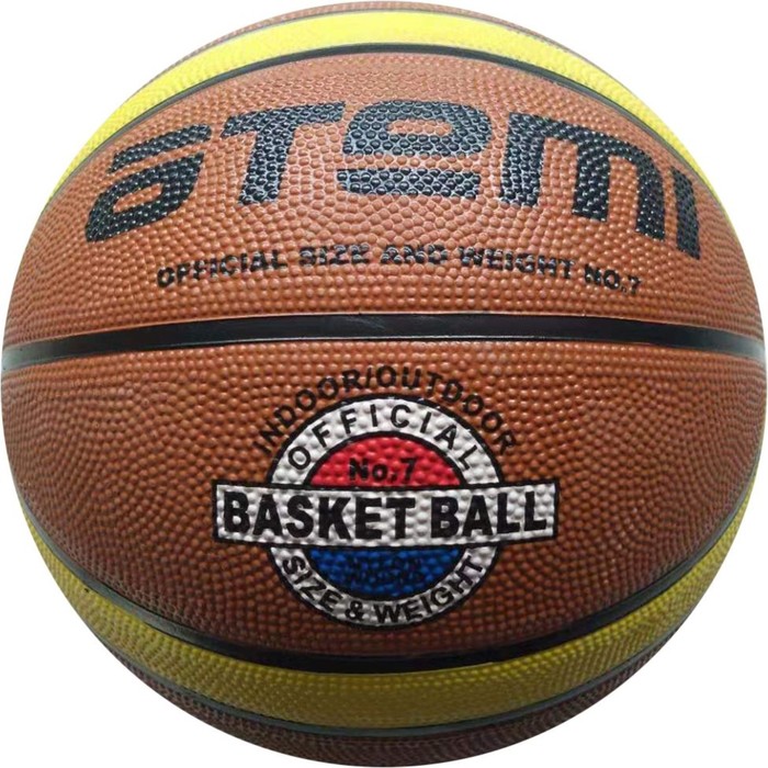 Мяч баскетбольный Atemi BB16, размер 5, резина, 12 панелей, окруж 68-71, клееный