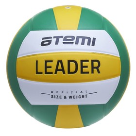 Мяч волейбольный Atemi LEADER, PVC ламинир., 18 п., клееный, окруж 65-67 Ош