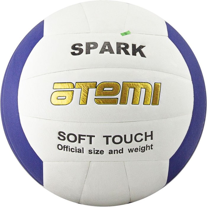 Мяч волейбольный Atemi SPARK, синтетическая кожа Microfiber, 18 п, клееный, окруж 65-67