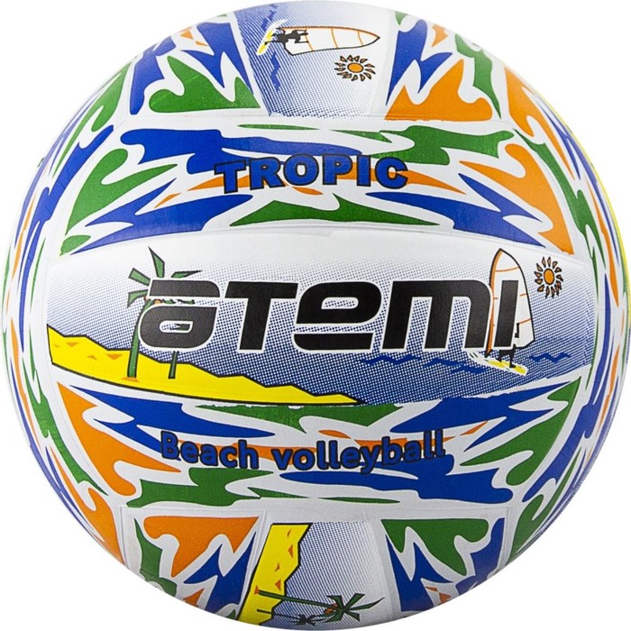 фото Мяч волейбольный atemi tropic, резина, цветной, р. 5 , окруж 65-67