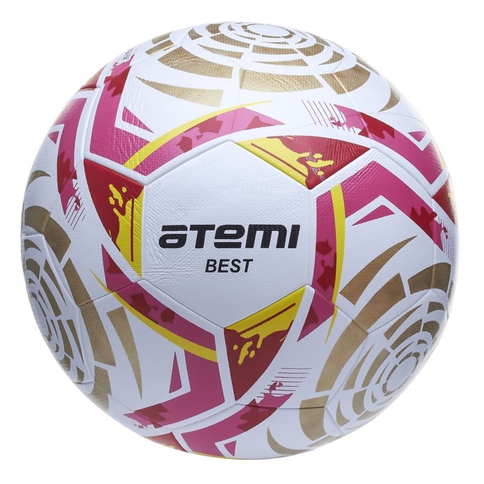 фото Мяч футбольный атеми best, размер 5, камера латекс, покрышка пу, 32 п, круж 68-71, гибрид atemi