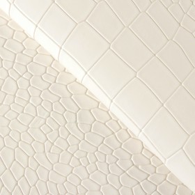 Ткань декоративная кожа для пэчворка «Белая роза», 25 х 30,5 см Ош