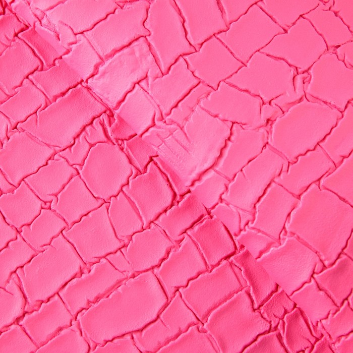 Ткань декоративная кожа для пэчворка Розовая камелия, 25 х 30,5 см