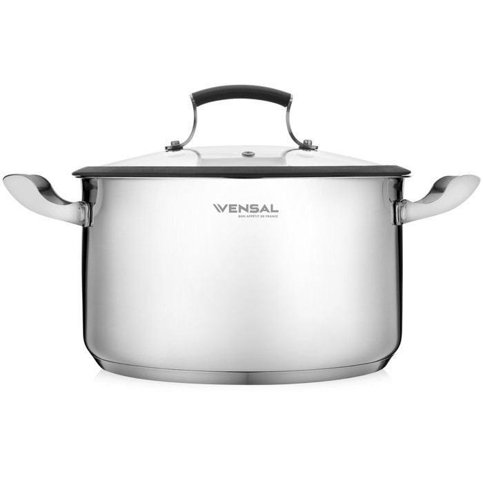 

Кастрюля с крышкой 5.9 л, Vensal Nuances de goût