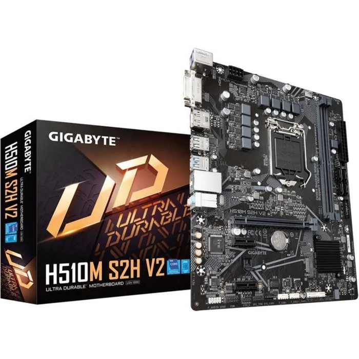 фото Материнская плата gigabyte h510m s2h v2, lga1200, h510, 2xddr4, hdmi, matx