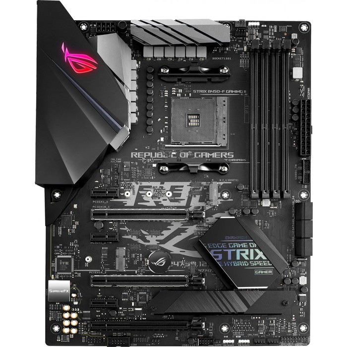 фото Материнская плата asus rog strix b450-f gaming ii, am4, b450, 4xddr4, hdmi, matx