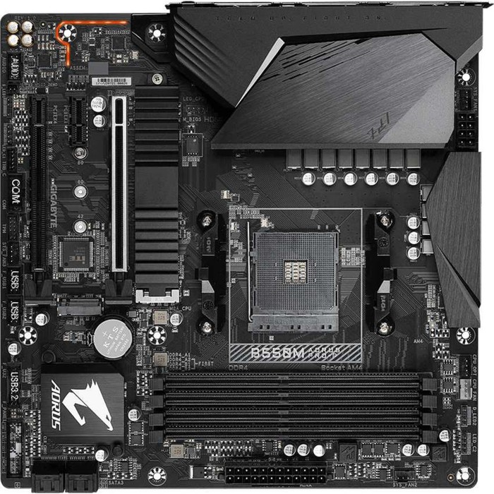 фото Материнская плата gigabyte b550m aorus pro-p, am4, b550, 4xddr4, hdmi, matx