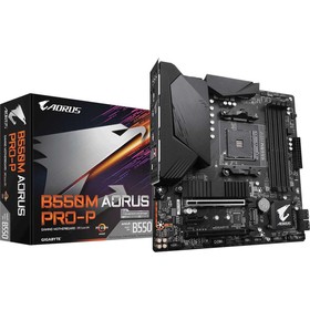 

Материнская плата Gigabyte B550M AORUS PRO-P, AM4, B550, 4xDDR4, HDMI, mATX