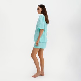 

Пижама женская (футболка и шорты) KAFTAN Basic р. 44-46, бирюзовый