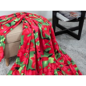 

Плед Poinsettia, размер 130х150 см, цвет красный