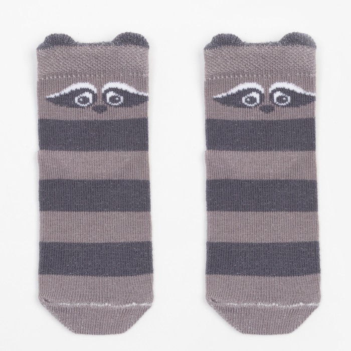 Носки детские, цвет серый, размер 12