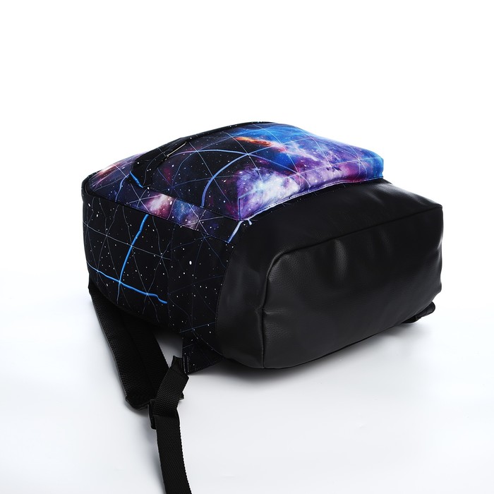 Рюкзак на молнии, наружный карман цвет черный 7855339