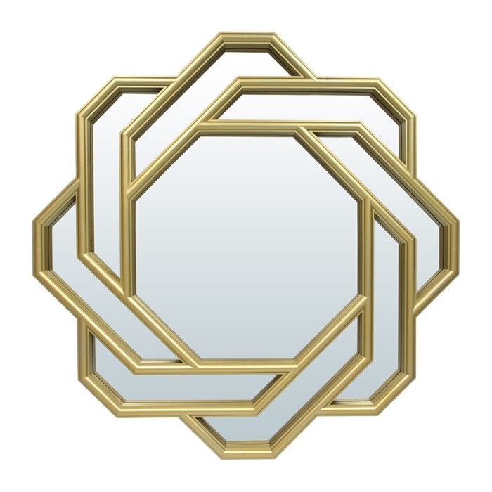 фото Зеркало qwerty «болонья», декоративное, d=30 см, 61 см, цвет золото