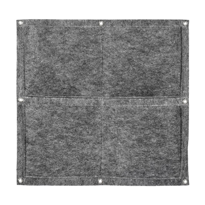 фото Органайзер qwerty для хранения, из фетра, квадратный, 4 кармана, 2,5 л, цвет серый