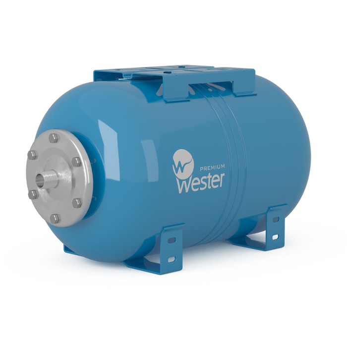 Гидроаккумулятор Wester Premium WAO24_нерж, для систем водоснабжения, горизонтальный, 8 л