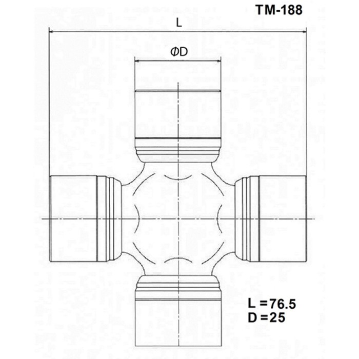 Крестовина карданного вала TOYO TM-188