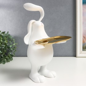 

Сувенир полистоун подставка "Белый кроль" 30х18х19 см