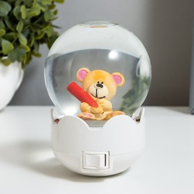 

Ночник "Мишка с карандашом" LED белый 7х7х11 см