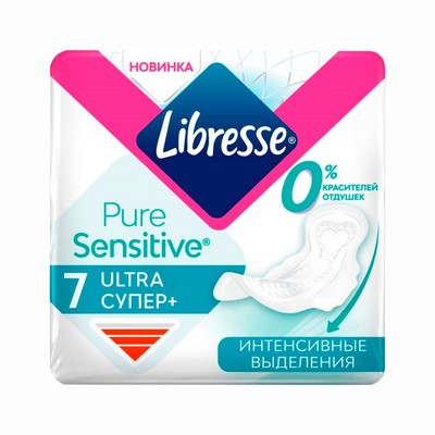 Гигиенические прокладки Libresse Pure Sensetive Ultra Super+, 7 шт.