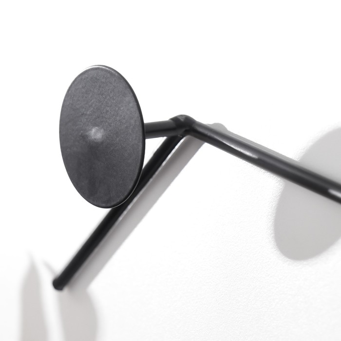 фото Крючки декоративные металл "молекулы" чёрный 23х57,5 см