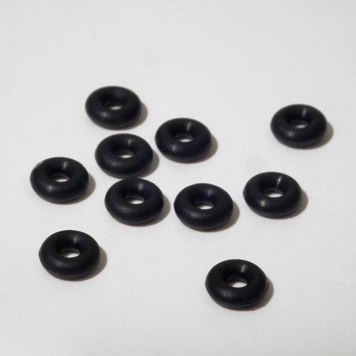 фото Кольцо силиконовое (разделитель), d= 6мм (набор 10шт), цвет чёрный queen fair