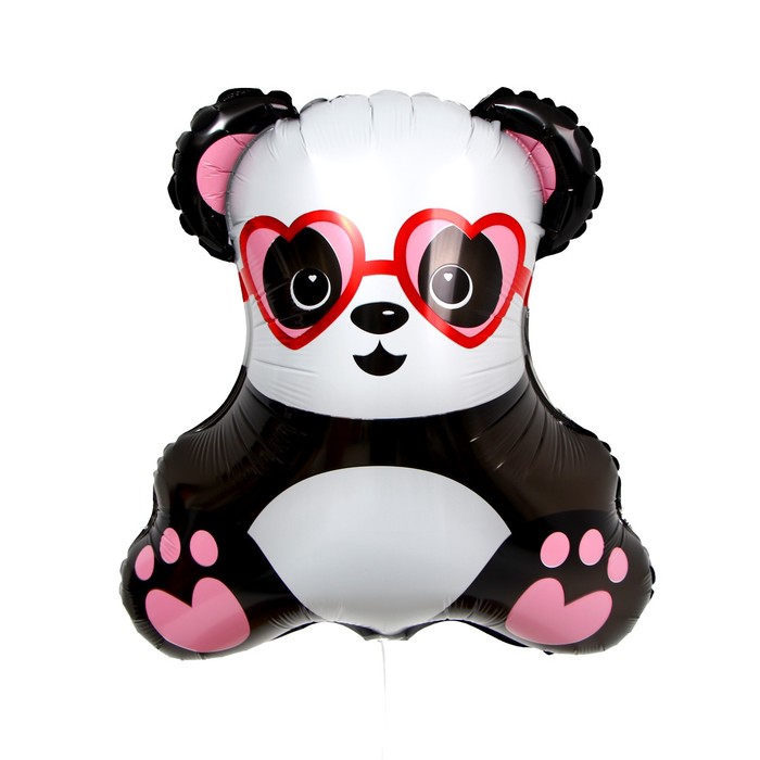 Шар фольгированный 22 «Панда в очках» шар фольгированный 33 панда