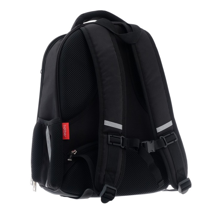 

Рюкзак каркасный 38 х 29 х 12,5 см, 3D эффект, Hatber Ergonomic, light Strike, чёрный/зелёный NRk_71124