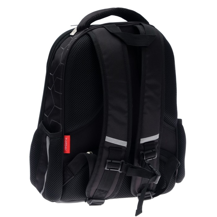 

Рюкзак каркасный 38 х 29 х 12,5 см, Hatber Ergonomic light "Играй!", синий/чёрный NRk_71033
