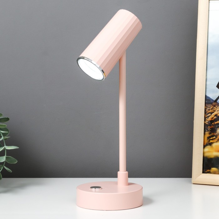 

Лампа настольная "Туба" LED 3 режима 1,5Вт USB розовый 10х10х29 см