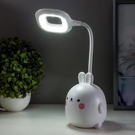 

Лампа настольная "Зайка" LED 1 режим 4,2Вт USB белый 10х10х30 см