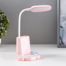 Лампа настольная 'Лапка' LED 1 режим 2Вт USB розовый 10х10х30 см Ош