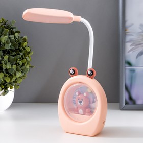 Лампа настольная 'Крабер' LED 1 режим 1Вт USB розовый 26х6х9 см Ош
