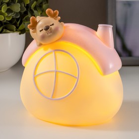 

Ночник "Домик" LED от батареек бело-розовый 10х10х10 см