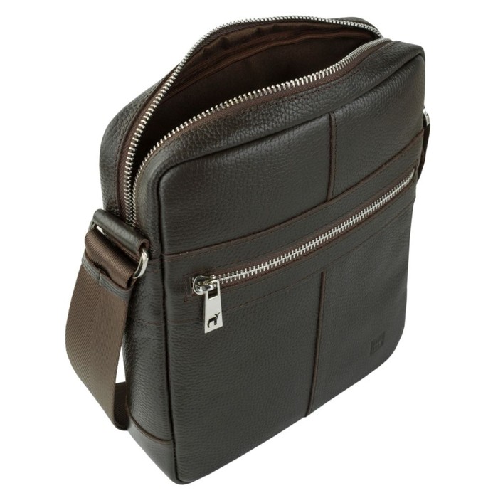 фото Планшет, отдел на молнии, цвет темно-коричневый 26х22х7см mumi