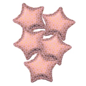 

Шар фольгированный 19" звезда "Геометрия" ,набор 5 шт.