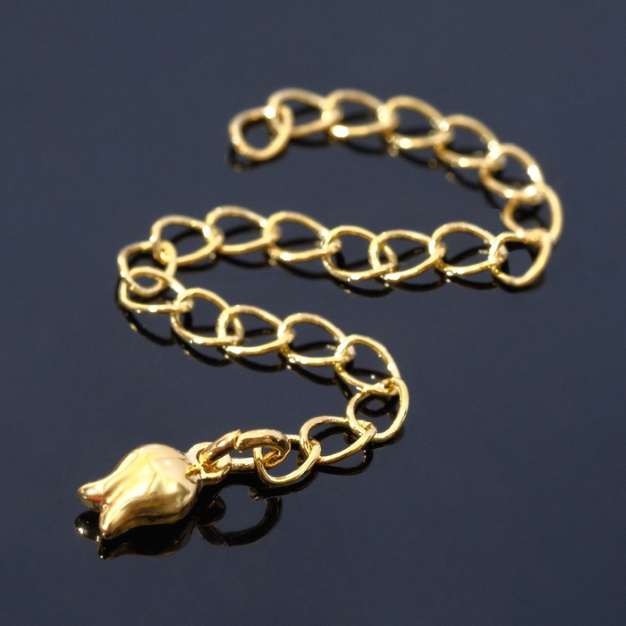 Цепочка-удлинитель «Рыбка» (набор 3 шт.) 7 см, цвет золото цепочка удлинитель звёздочка набор 3 шт 7см цвет золото