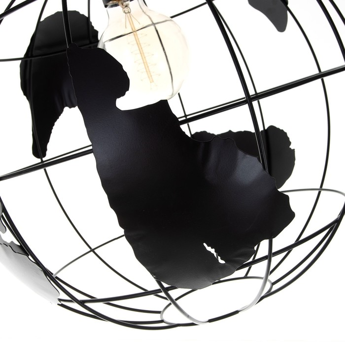 Торшер "Планета" E27 40Вт черный 48х30х165 см 7012739