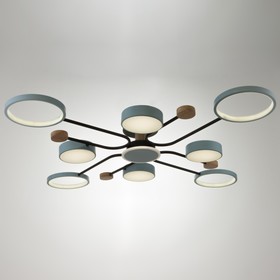 

Люстра с ПДУ 2298/9BL LED 204Вт 3000-6000К синий 120х120х15 см