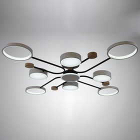 

Люстра с ПДУ 2298/9WT LED 204Вт 3000-6000К белый 120х120х15 см