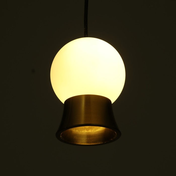 Светильник 2281/1 LED бело-золотой 10.5х10.5х15-115 см