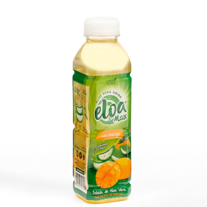 Напиток «ELOA MAX» на основе алоэ вера со вкусом манго с кусочками алоэ, 0.5 л