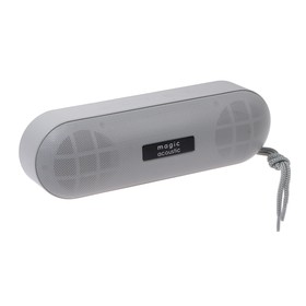 

Портативная колонка SK1025GY, microSD/USB/AUX, Bluetooth 5.0, 2 х 5 Вт, 1200 мАч, серая