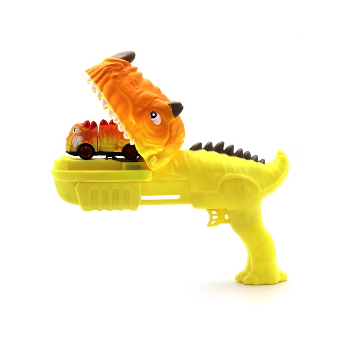 фото Игровой набор «скоростные динозавры» с 1 фрикционной машинкой и пусковым устройством, жёлтый 78818 speedy dinos