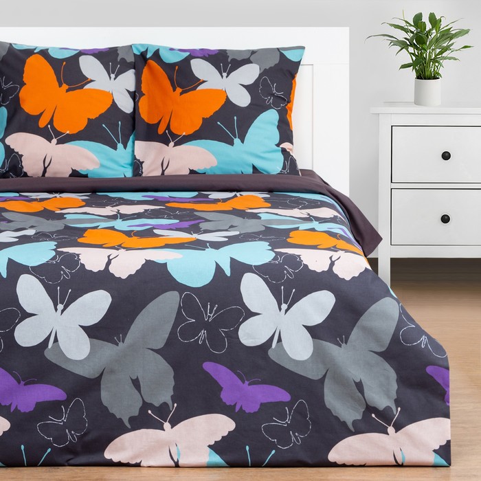 

Постельное бельё Этель 2 сп Butterflies 175х215 см, 200х220 см, 70х70 см - 2 шт