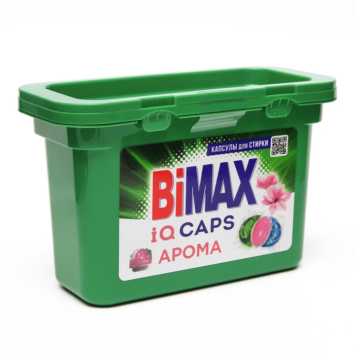 Капсулы для стирки BiMax iQ Caps Арома, 12 шт