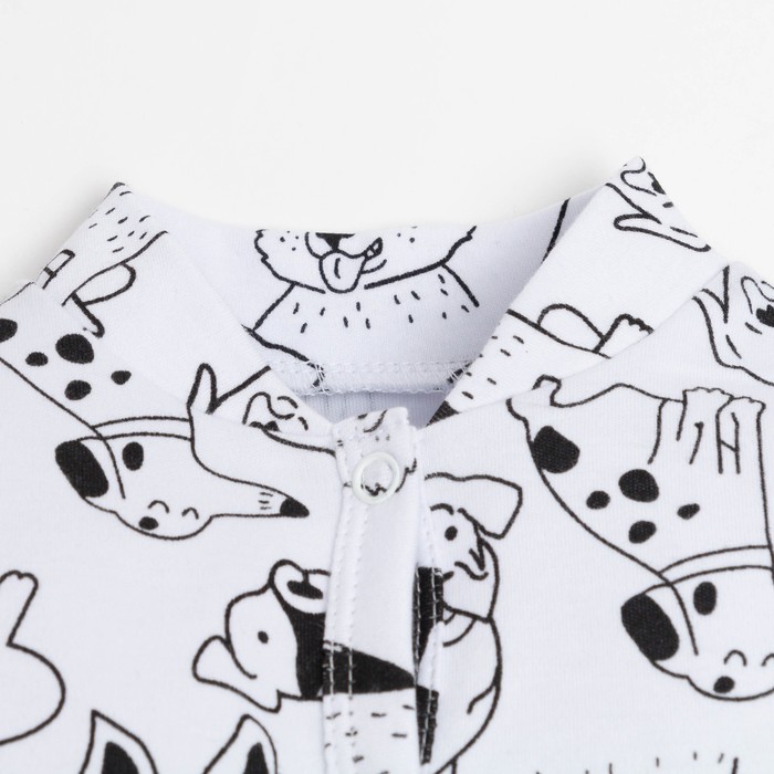 фото Комбинезон крошка я "dogs", рост 74-80 см, цвет белый