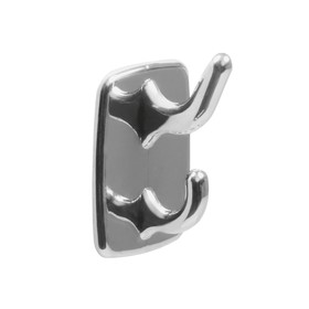 

Крючок самоклеющийся, пластик, 2 шт, mod 204, цвет хром