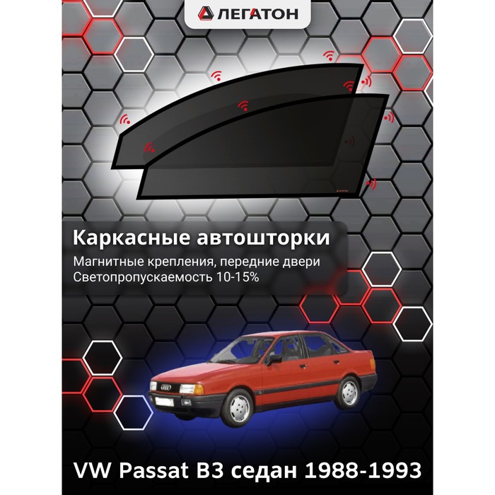 

Каркасные автошторки VW Passat B3, 1988-1993, передние (магнит), Leg3602