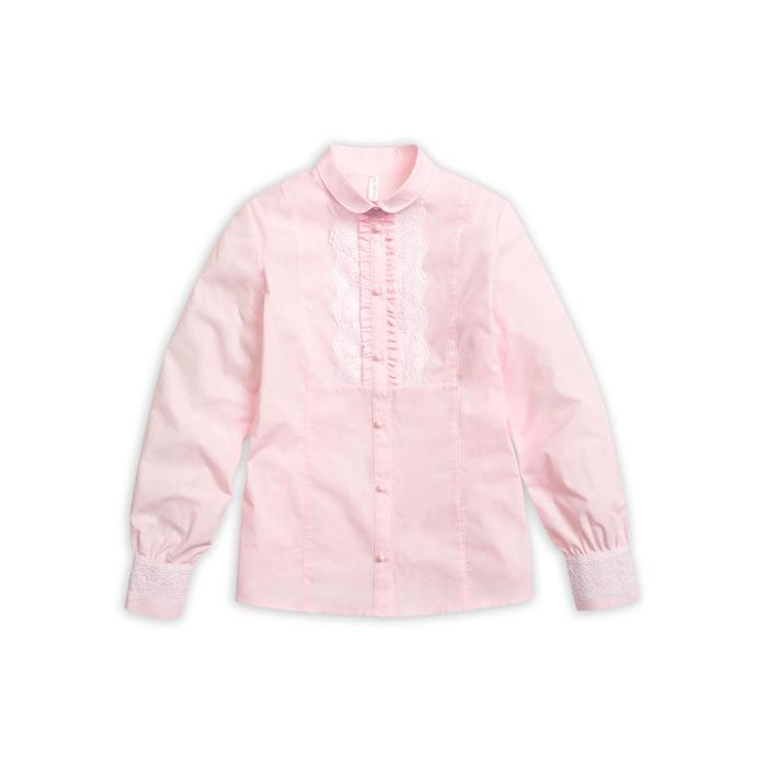 Блузка для девочек, рост 140 см, цвет розовый